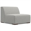 Rex Left Corner Sectional Modular Sofa with Ottoman in Woven Performance Fabric