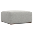 Rex Left Corner Sectional Modular Sofa with Ottoman in Woven Performance Fabric