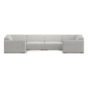 Rex U-Shaped Modular Sectional Sofa in Tightly Woven Performance Fabric