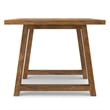 Whitley 72 inch Wide Solid Mango Farmhouse Dining Table in Burnt Wax