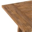 Whitley 72 inch Wide Solid Mango Farmhouse Dining Table in Burnt Wax