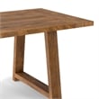 Whitley 72 inch Wide Solid Mango Farmhouse Dining Table in Burnt Wax