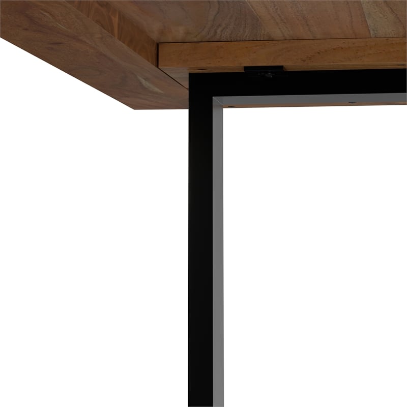 Fieldcrest 72 x 36 inch Rectangle Modern Industrial Dining Table in Natural