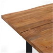 Fieldcrest 72 x 36 inch Rectangle Modern Industrial Dining Table in Natural
