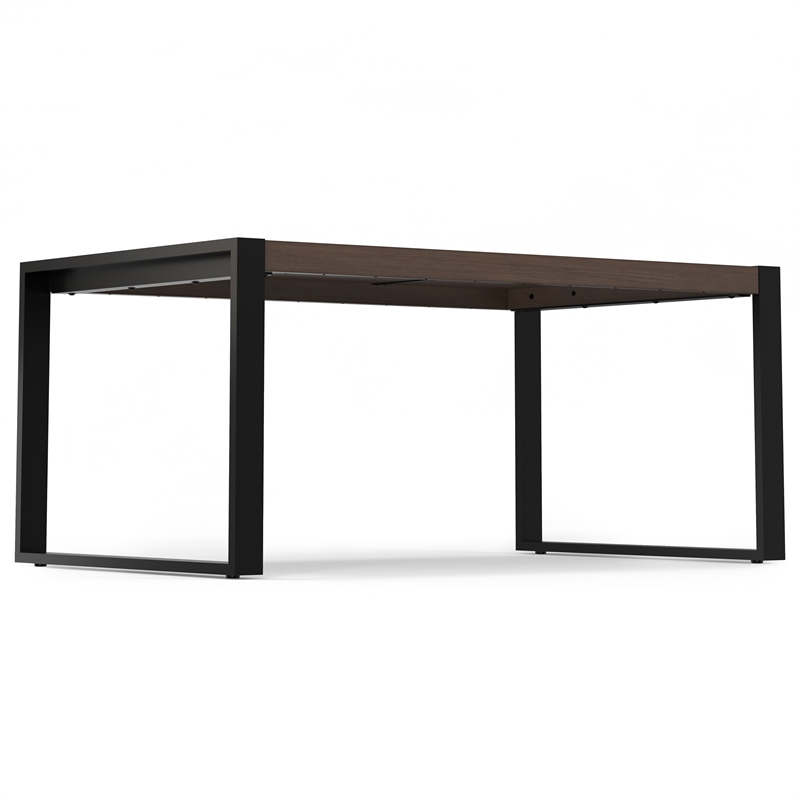 McKenzie 66x40 inch Rectangle Modern Industrial Dining Table in Smoky Gray