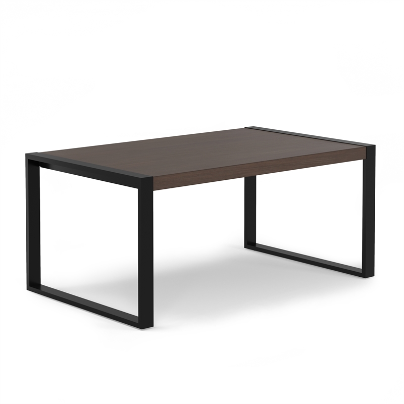 McKenzie 66x40 inch Rectangle Modern Industrial Dining Table in Smoky Gray