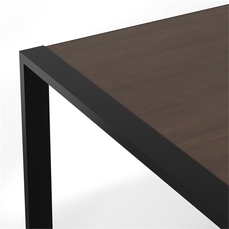 McKenzie 66x40 inch Rectangle Modern Industrial Dining Table in Smoky Gray