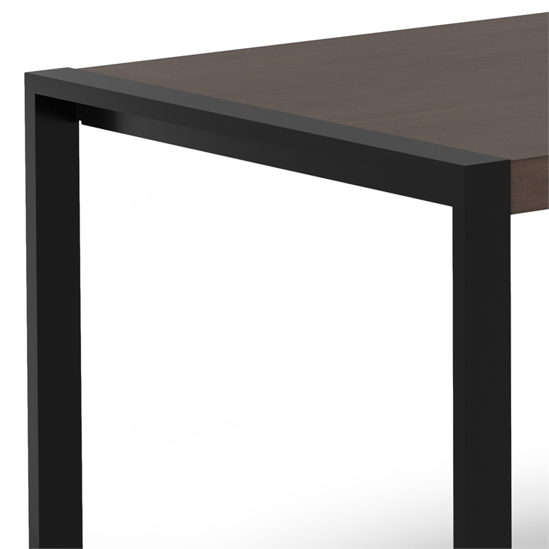 McKenzie 66x40 inch Rectangle Modern Industrial Dining Table in Smoky Gray