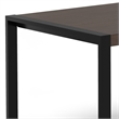 McKenzie 66x40 inch Rectangle Modern Industrial Dining Table in Smoky Gray