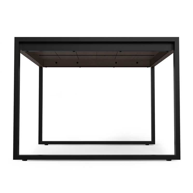 McKenzie 66x40 inch Rectangle Modern Industrial Dining Table in Smoky Gray