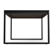 McKenzie 66x40 inch Rectangle Modern Industrial Dining Table in Smoky Gray