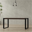 McKenzie 66x40 inch Rectangle Modern Industrial Dining Table in Smoky Gray