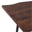 Delta 72 inch x 36 inch Rectangle Modern Industrial Dining Table in Dark Walnut