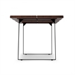 Delta 72 inch x 36 inch Rectangle Modern Industrial Dining Table in Dark Walnut