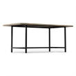 Campbell 72 x 36 inch Rectangle Modern Industrial Dining Table in Gray Wash
