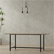 Campbell 72 x 36 inch Rectangle Modern Industrial Dining Table in Gray Wash