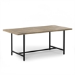 Campbell 72 x 36 inch Rectangle Modern Industrial Dining Table in Gray Wash
