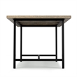 Campbell 72 x 36 inch Rectangle Modern Industrial Dining Table in Gray Wash