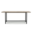 Campbell 72 x 36 inch Rectangle Modern Industrial Dining Table in Gray Wash