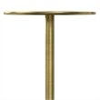 Melene  12 inch Wide Metal Side Table in Gold/Gray