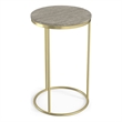 Ashley 16 inch Wide Metal 2 Pc Nesting Table in Gold