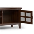 Artisan SOLID WOOD 72 inch Wide Transitional TV Media Stand in Russet Brown