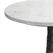 Myles Modern 16 inch Wide Metal Side Table in Black & Fully Assembled
