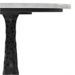Myles Modern 16 inch Wide Metal Side Table in Black & Fully Assembled