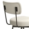 Giselle Modern Swivel Bar Stool (Setof 2) in Natural  Polyester Linen
