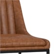 Melody Contemporary Dining Chair (Setof 2) in Distressed Tan Vegan Faux Leather