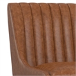 Melody Contemporary Dining Chair (Setof 2) in Distressed Tan Vegan Faux Leather
