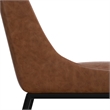 Melody Contemporary Dining Chair (Setof 2) in Distressed Tan Vegan Faux Leather