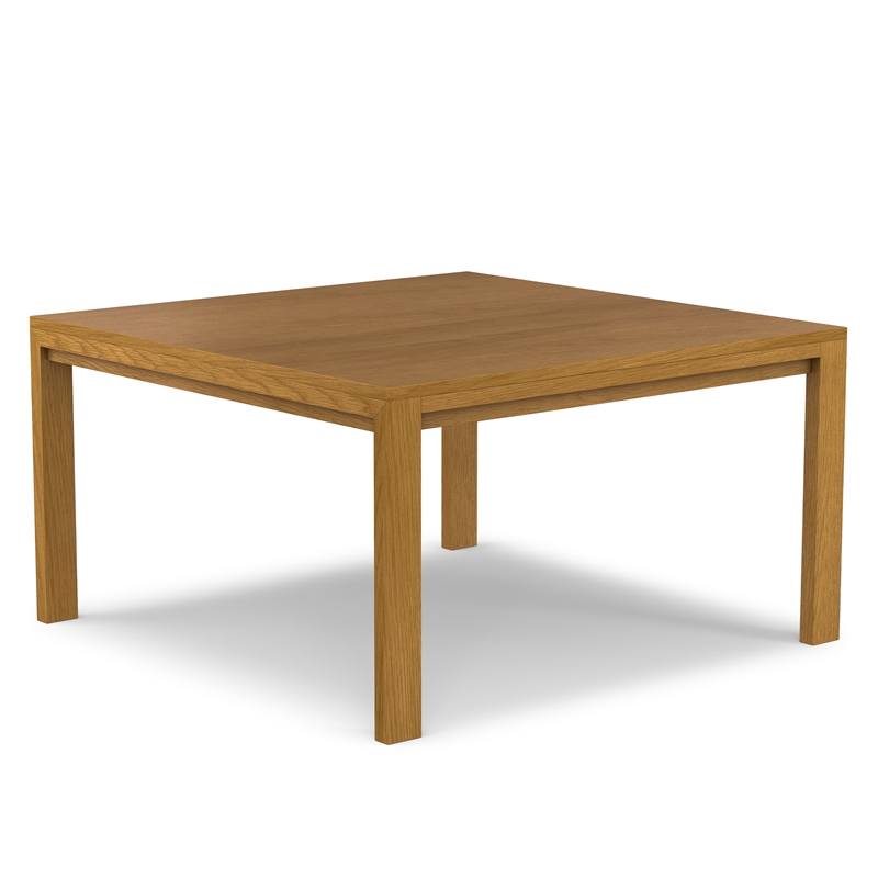 Wilson 54 inch x 54 inch Square Contemporary Dining Table in Oak Veneer