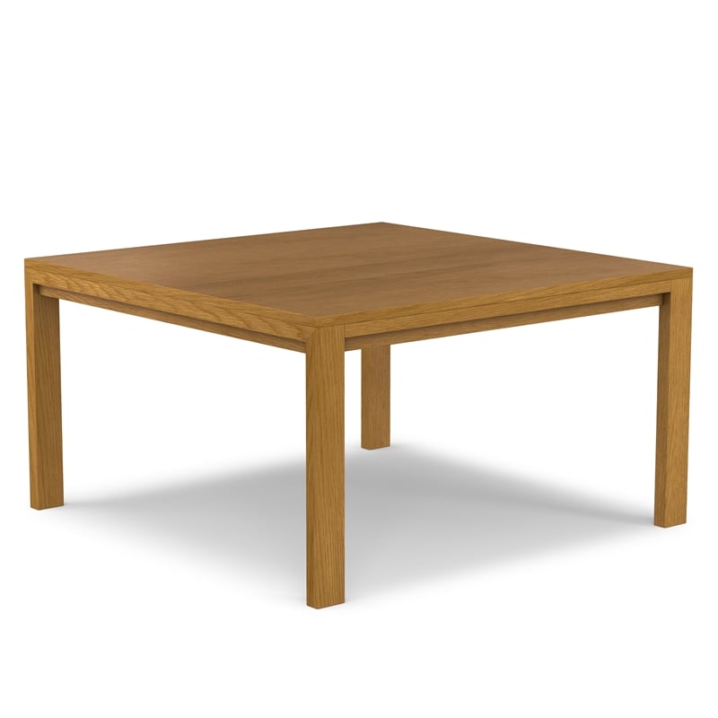 Wilson 54 inch x 54 inch Square Contemporary Dining Table in Oak Veneer