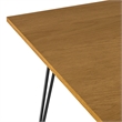 Simpli Home Hunter 66 x40 inch Rectangle Industrial Dining Table in Oak