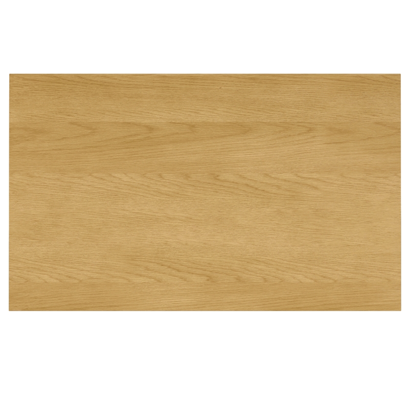 Simpli Home Hunter 66 x40 inch Rectangle Industrial Dining Table in Oak