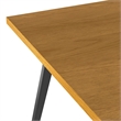 Lowry 66 inch x 40 inch Rectangle Modern Industrial Dining Table in Oak Veneer
