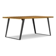 Lowry 66 inch x 40 inch Rectangle Modern Industrial Dining Table in Oak Veneer