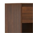 Hunter  20 inch Wide Industrial Modern Nightstand in Walnut