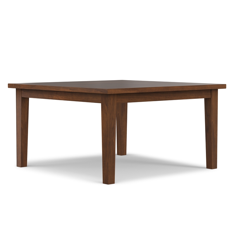 Eastwood 54 inch x 54 inch Square Contemporary Dining Table in Walnut