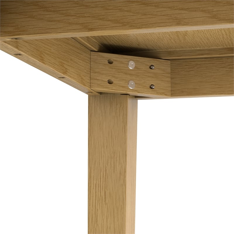 Eastwood 54 inch x 54 inch Square Contemporary Dining Table in Oak