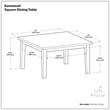 Eastwood 54 inch x 54 inch Square Contemporary Dining Table in Oak