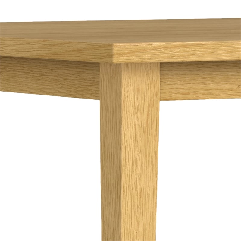 Eastwood 54 inch x 54 inch Square Contemporary Dining Table in Oak