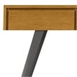 Lowry  60 inch Wide Modern Industrial Console Sofa Table in Oak Veneer