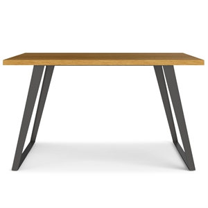 Lowry 54 x 54 inch Square Modern Industrial Square Dining Table in Oak Veneer