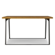 Lowry 54 x 54 inch Square Modern Industrial Square Dining Table in Oak Veneer
