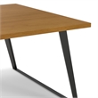 Lowry 54 x 54 inch Square Modern Industrial Square Dining Table in Oak Veneer