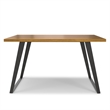 Lowry 54 x 54 inch Square Modern Industrial Square Dining Table in Oak Veneer