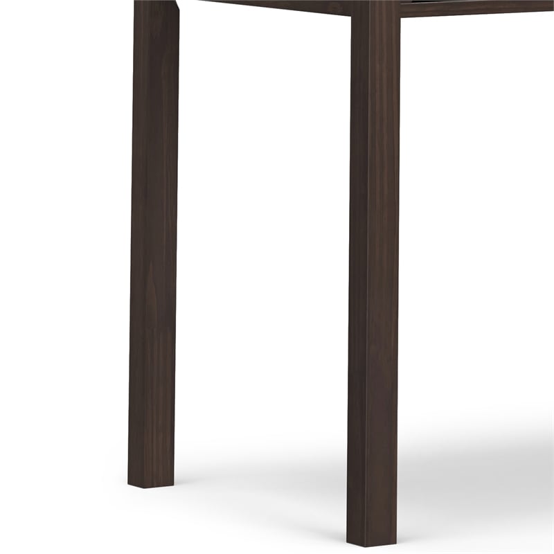 Hollander SOLID WOOD Modern 72 inch Wide Wide Desk in Warm Walnut Brown