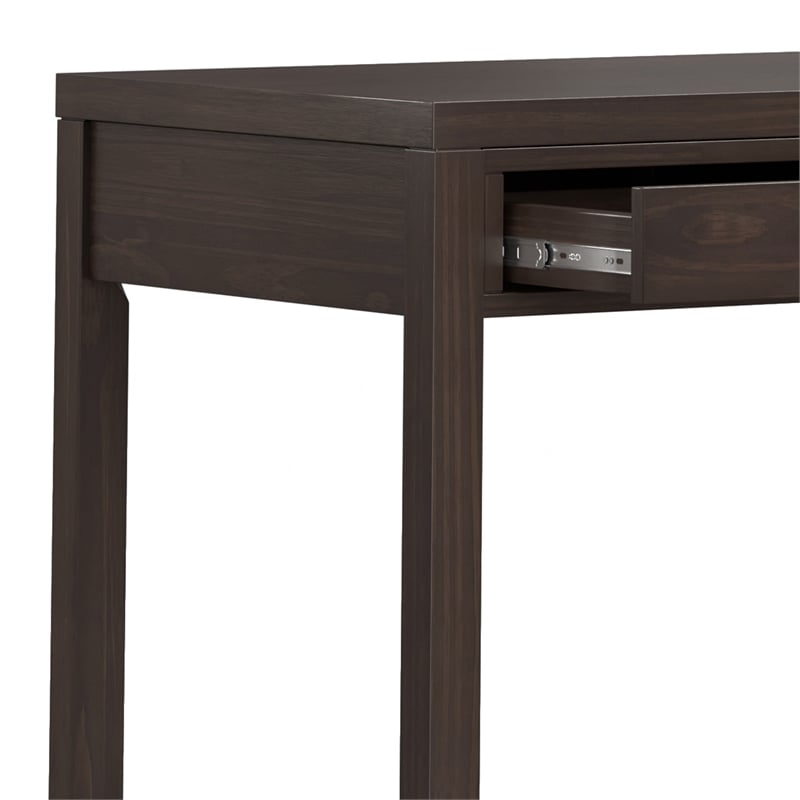 Hollander SOLID WOOD Modern 72 inch Wide Wide Desk in Warm Walnut Brown